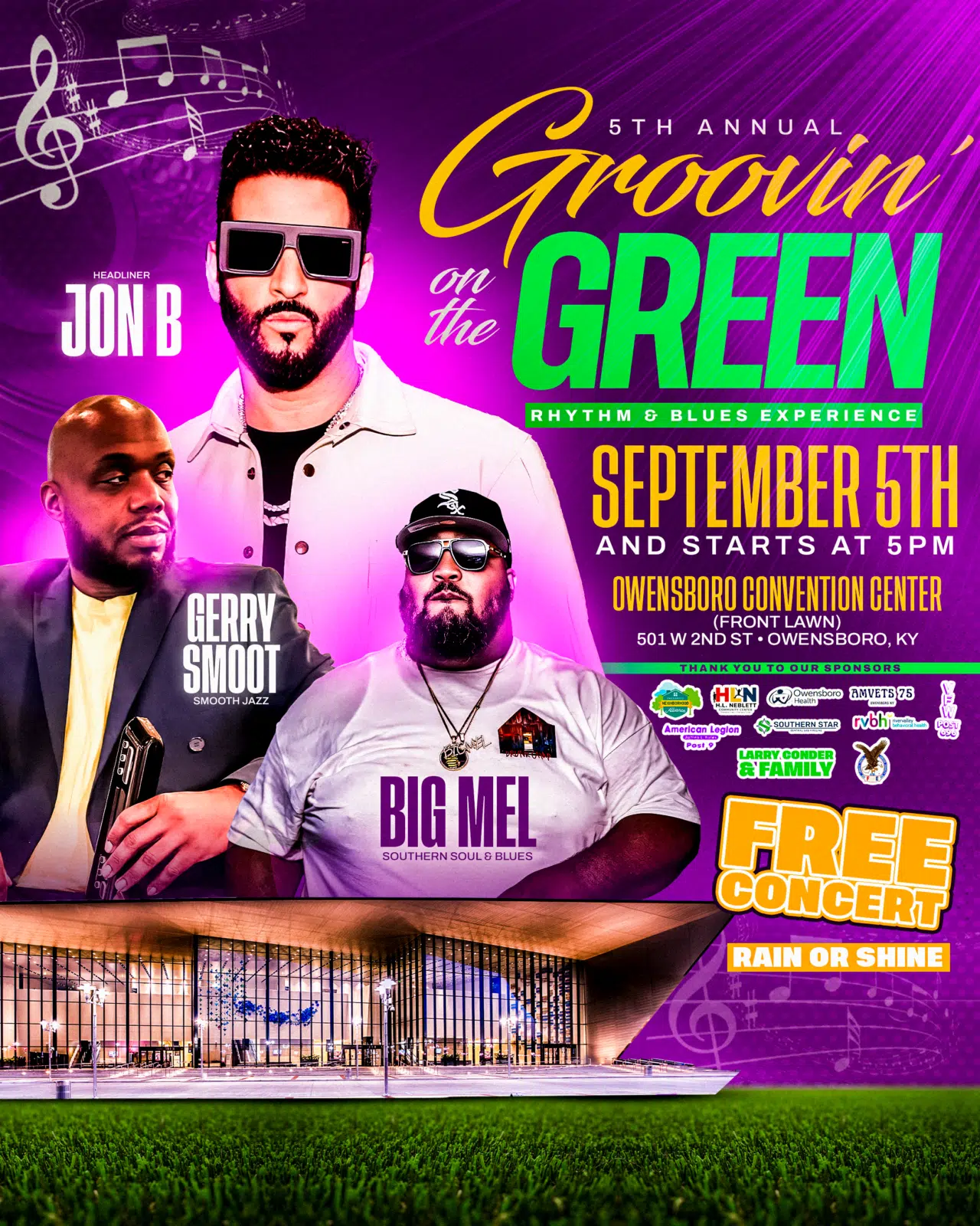 5th Annual Groovin' on the Green – Owensboro Convention Center