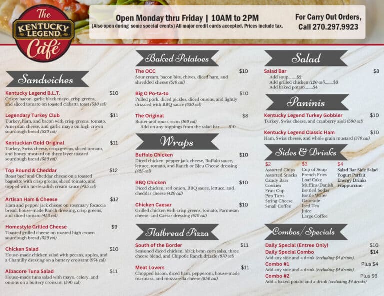 The Kentucky Legend Café – Owensboro Convention Center